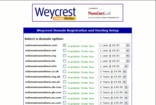 Domain Availability Check